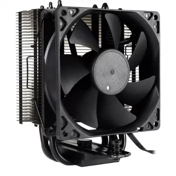 Air cooler INTER-TECH 4P90 Pro Bulk, 92 mm fan, hydraulic bearing, 12 V, supports AM5/AM4/AMD and multiple Intel sockets, black