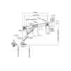 Equip 17 inch-32 inch Dual Monitor Desk Mount Bracket