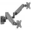 Manhattan Dual Wall Mount for TV & Monitors (Full Motion Gas Spring), For screens 17 inch to 32 inch, VESA compatibility: 75x75mm and 100x100mm - check the dimensions of the four mounting holes on back of screen to ensure it fits, Max 8kg each, Black, Bracket