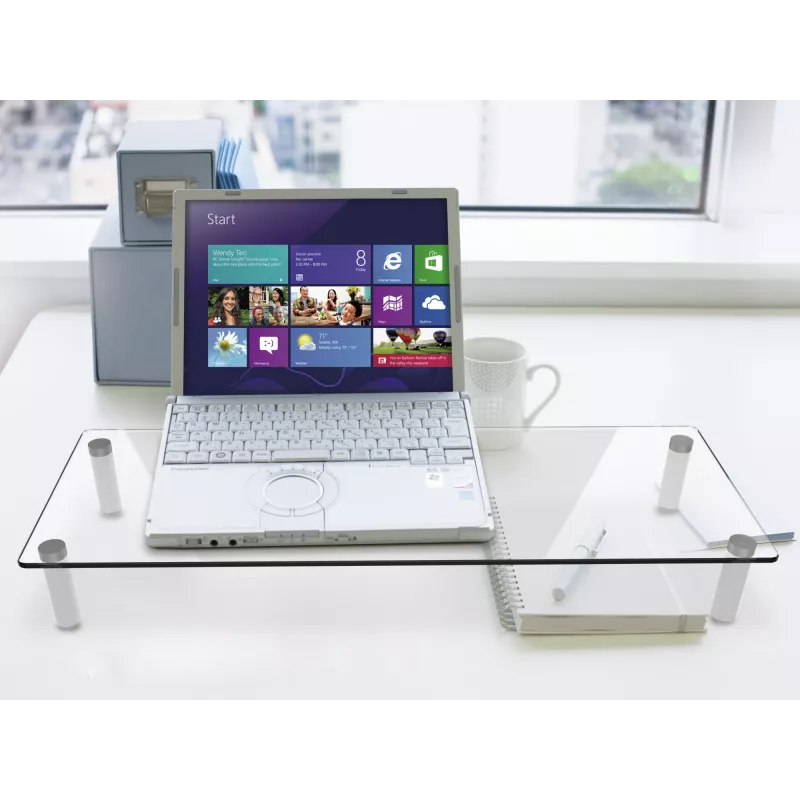 Glass Desktop Monitor Stand Equip 650882