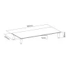 Glass Desktop Monitor Stand Equip 650882