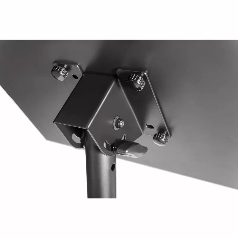 Manhattan Tripod Floor Mount for TV/Monitor/Projector/Laptop, For screens: 13 inch to 32 inch, VESA compatibility: 75x75 and 100x100mm - check the dimensions of the four mounting holes on back of screen to ensure it fits, Max 15kg, Height Adjustable, Black, Bracket