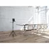 Manhattan Tripod Floor Mount for TV/Monitor/Projector/Laptop, For screens: 13 inch to 32 inch, VESA compatibility: 75x75 and 100x100mm - check the dimensions of the four mounting holes on back of screen to ensure it fits, Max 15kg, Height Adjustable, Black, Bracket