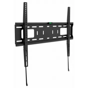 Manhattan Wall Mount for TV & Monitors (Fixed), For screens 37 inch to 65 inch, VESA compatibility: all between 200x200mm to 600x400mm - check the dimensions of the four mounting holes on back of screen to ensure it fits, Max 50kg, Black, Bracket