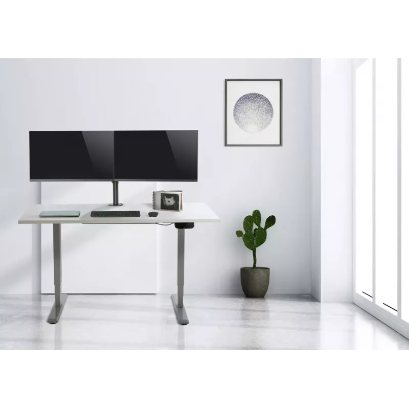 Equip 13 inch-27 inch Articulating Dual Monitor Desk Mount Bracket