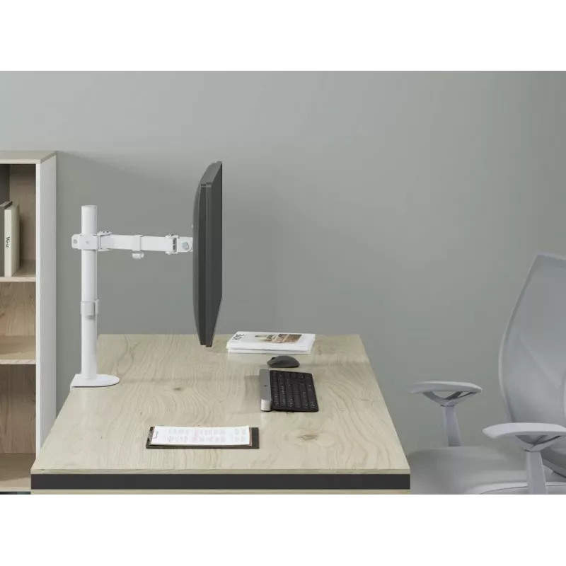 Equip 17 inch-32 inch Articulating Monitor Desk Mount Bracket, White
