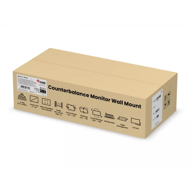 Equip 17 inch-32 inch Dual Monitor Wall-Mounted Bracket