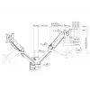 Equip 17 inch-32 inch Dual Monitor Wall-Mounted Bracket