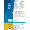 Self-adhesive printer label HERMA 10730 White 9.91x3.38 cm 1280 labels
