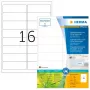 Self-adhesive printer label HERMA 10730 White 9.91x3.38 cm 1280 labels