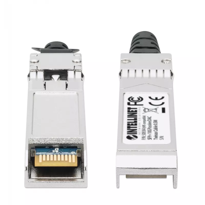 Intellinet 0.5m 10G SFP+ Passive Direct Attach Copper Twinax Cable 30AWG HP 487649-B21 compatible