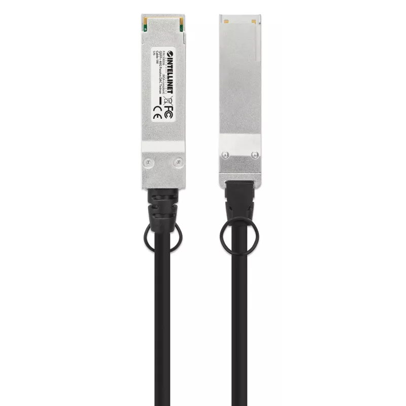 Intellinet 1m 40G QSFP+ Passive Direct Attach Copper Twinax Cable 30AWG MSA QSFP-H40G-CU1M compatible
