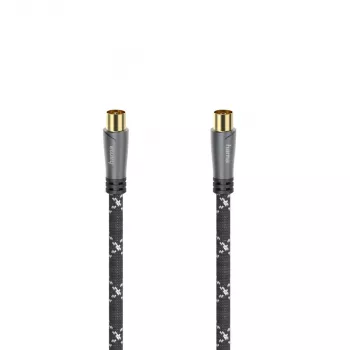 Hama 00205072 coaxial cable 5 m Black, Grey