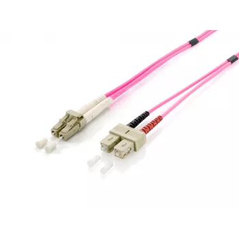 Equip LC/SC Fiber Optic Patch Cable, OM4, 10m, 10 m, 2x LC, 2x SC