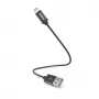 Hama Charging Cable, USB-A - Lightning, 0.2 m, Nylon, black, 0.2 m, Lightning, USB A, Male, Male, Black
