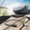 Hama Charging Cable, USB-A - Lightning, 0.2 m, Nylon, black, 0.2 m, Lightning, USB A, Male, Male, Black
