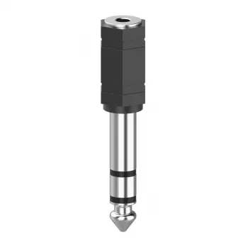 Cable Gender Changer Hama 00205194 3.5mm to 6.3mm Black Silver