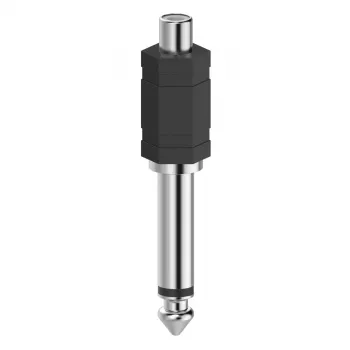 Hama 00205188 cable gender changer RCA 6.3 Black, Silver