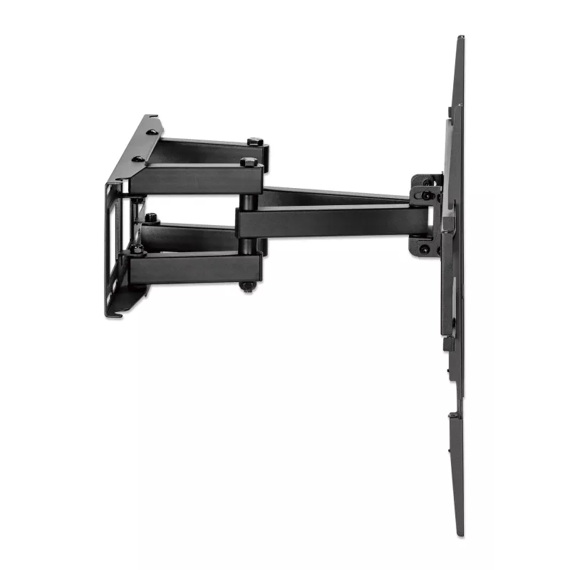Manhattan Wall Mount for TV & Monitors (Full Motion), For screens 32 inch to 55 inch, VESA compatibility: all between 100x100mm to 400x400mm - check the dimensions of the four mounting holes on back of screen to ensure it fits, Max 40kg, Black, Bracket, Lifetime Warranty