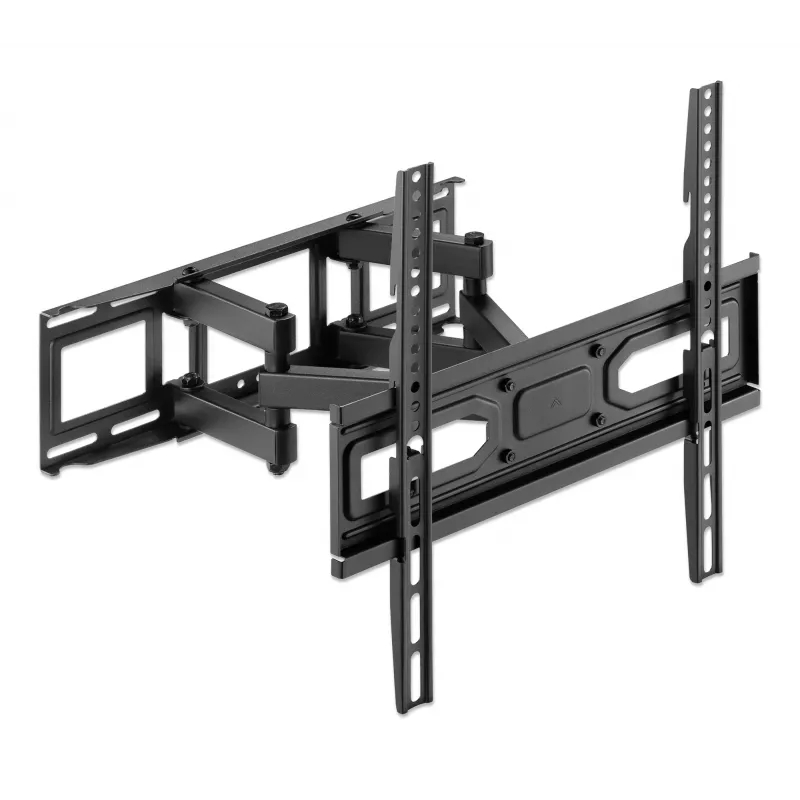 Manhattan Wall Mount for TV & Monitors (Full Motion), For screens 32 inch to 55 inch, VESA compatibility: all between 100x100mm to 400x400mm - check the dimensions of the four mounting holes on back of screen to ensure it fits, Max 40kg, Black, Bracket, Lifetime Warranty