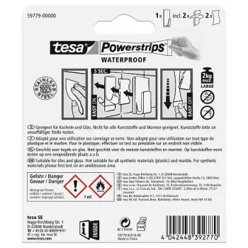Towel hook TESA 59779-00000 Indoor Stainless steel