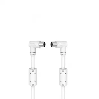 Coaxial Cable Hama 00205058 5 m White Coaxial Connectors
