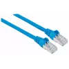 Intellinet Network Patch Cable, Cat7 Cable/Cat6A Plugs, 7.5m, Blue, Copper, S/FTP, LSOH / LSZH, PVC, RJ45, Gold Plated Contacts, Snagless, Booted, Lifetime Warranty