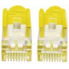Intellinet Network Patch Cable, Cat7 Cable/Cat6A Plugs, 2m, Yellow, Copper, S/FTP, LSOH / LSZH, PVC, RJ45, Gold Plated Contacts, Snagless, Booted, Lifetime Warranty