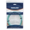 Intellinet Fiber Optic Patch Cable, OM3, LC/SC, 1m, Aqua, Duplex, Multimode, 50/125 µm, LSZH, Fibre, Lifetime Warranty