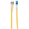 Intellinet Fiber Optic Patch Cable, OS2, LC/ST, 2m, Yellow, Duplex, Single-Mode, 9/125 µm, LSZH, Fibre, Lifetime Warranty