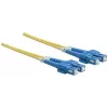 Intellinet Fiber Optic Patch Cable, OS2, SC/SC, 5m, Yellow, Duplex, Single-Mode, 9/125 µm, LSZH, Fibre, Lifetime Warranty