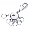Key ring TROIKA PATENT Silver Brass 25mm Width 90mm Depth