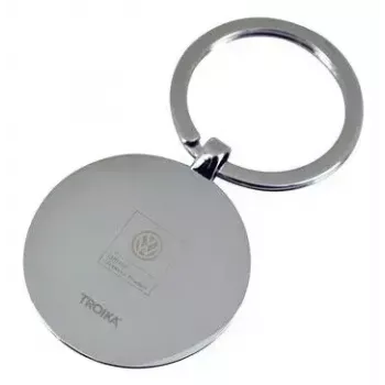Key ring TROIKA VW VOLKSWAGEN KEYRING Black Silver Metal 37x74x7mm