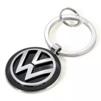 Key ring TROIKA VW VOLKSWAGEN KEYRING Black Silver Metal 37x74x7mm