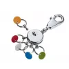 Key ring TROIKA PATENT/Colour KYR61/CH Multicolour Silver Brass