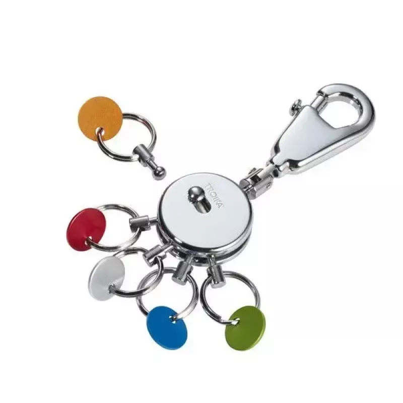 Key ring TROIKA PATENT/Colour KYR61/CH Multicolour Silver Brass