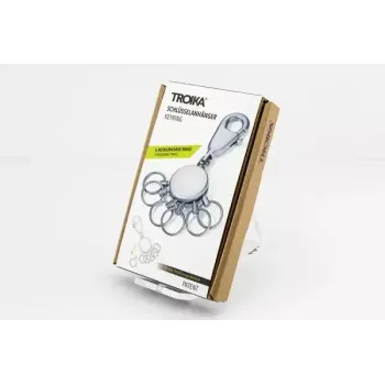 Keyring TROIKA KYR60/MC Silver Metal 25mm