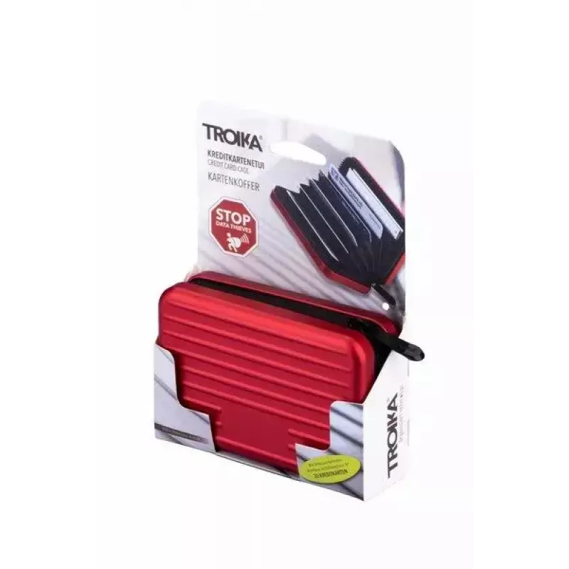 Business Card File TROIKA 14.6.1260 9 Pockets Red