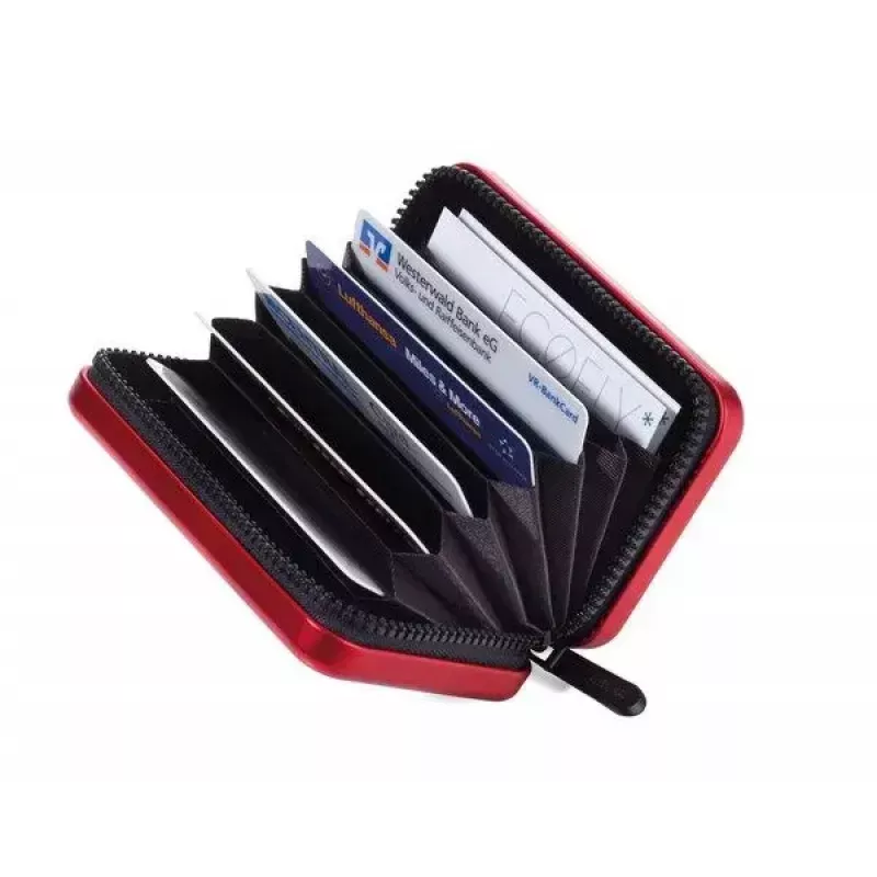 Business Card File TROIKA 14.6.1260 9 Pockets Red