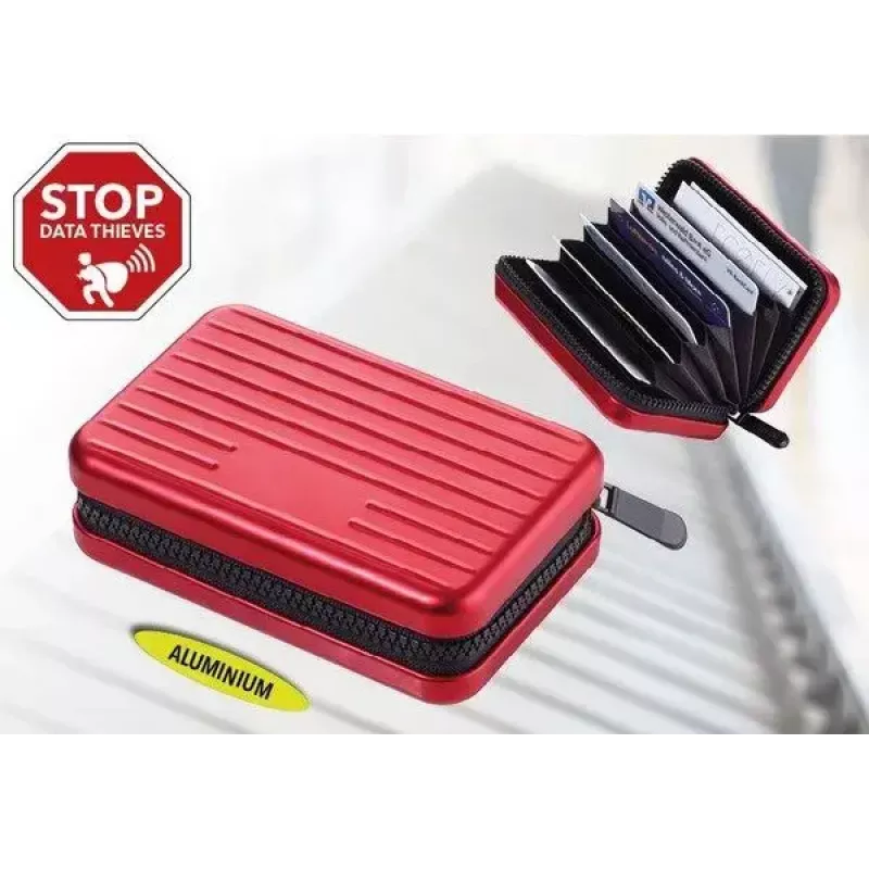 Business Card File TROIKA 14.6.1260 9 Pockets Red