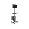 Multimedia cart Equip 17 inch-32 inch Single Monitor Mobile Workstation