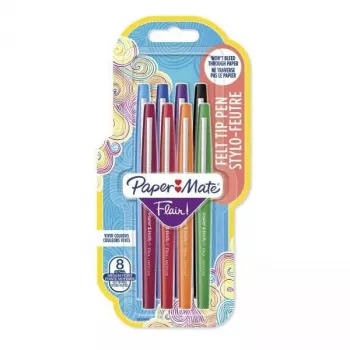Felt pen Papermate Flair Medium Multicolour 8 pc(s)
