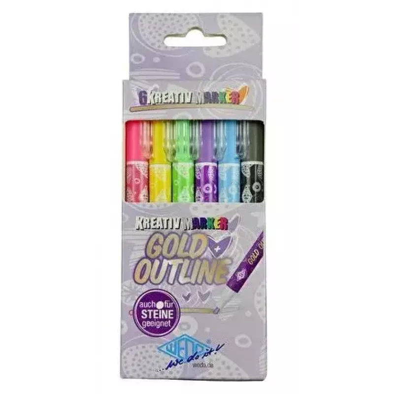 Marker WEDO 252 700699 6 pc(s) Black Blue Green Magenta Purple Yellow