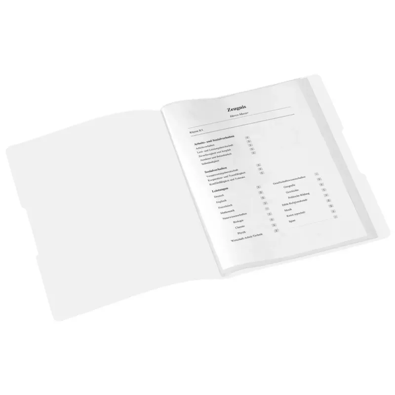 Conventional file folder Herlitz Zeugnisse Polypropylene (PP) White A4