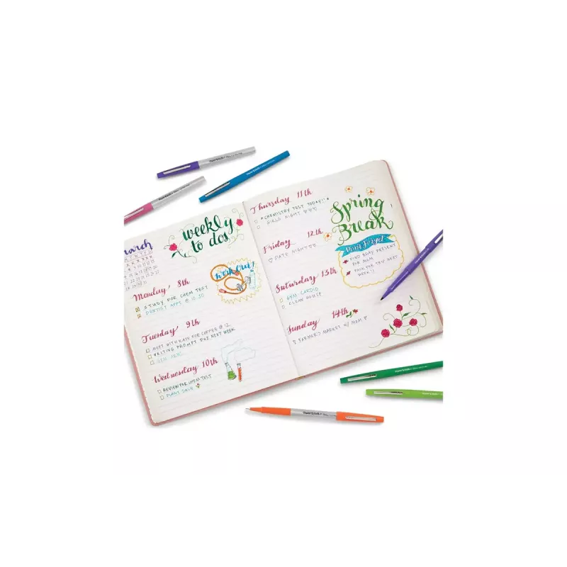 Felt Pen Medium Papermate Flair Multicolour 16 pc(s)