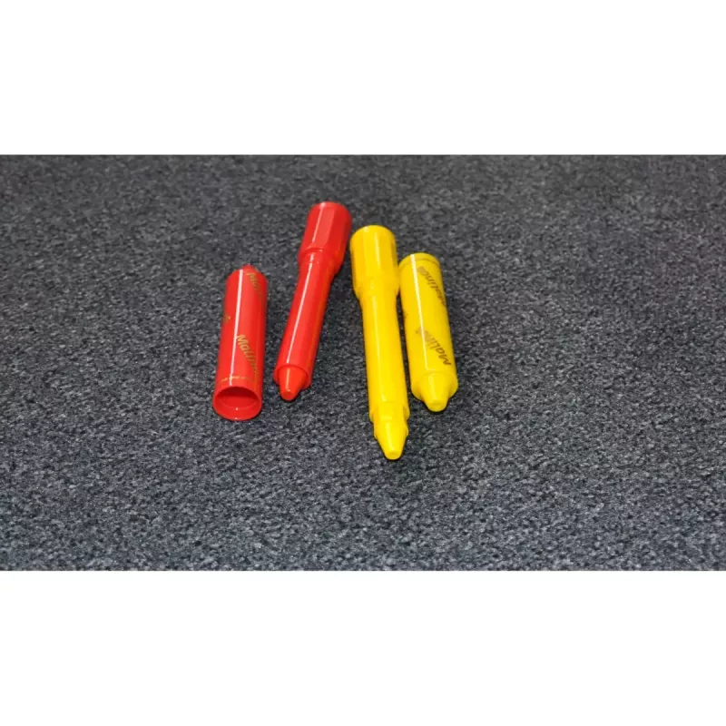Crayon Malinos 301036 6 pcs Multicolour Black Blue Green Red Violet Yellow