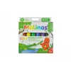 Crayon Malinos 301036 6 pcs Multicolour Black Blue Green Red Violet Yellow