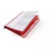 Conventional file folder Durable 255503 Plastic Red Transparent 5 pcs