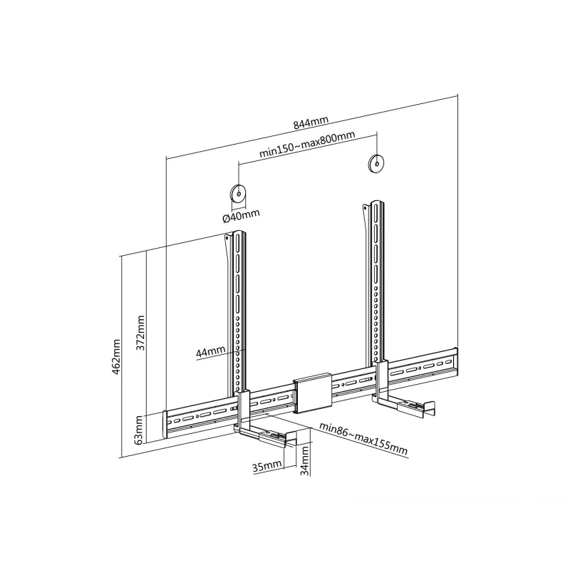 Soundbar mount Equip Universal Soundbar Mount