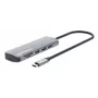 Manhattan USB-C Dock/Hub with Card Reader, Ports (x7): Ethernet, HDMI, USB-A (x3) and USB-C (x2), with Power Delivery (PD) 100W- requires external USB-C charger (not included). USB powered (no external power supply required) when PD is not in use